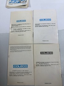 Lot Of 12 ColecoVision Game Cartridge With Some Manuals UNTESTED!