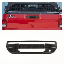 Carbon Fiber Tailgate Door Handle Decor Cover Trim for Jeep JT 2018+ Accessories