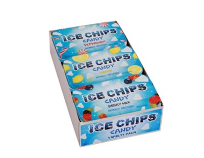 Keto Candy: ICE CHIPS  Variety Pack 6 pack low carb (2 carbs)