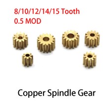 0.5MOD Copper Motor Spindle Gears 8 15-Teeth Gear Toy Car Model DIY Transmission