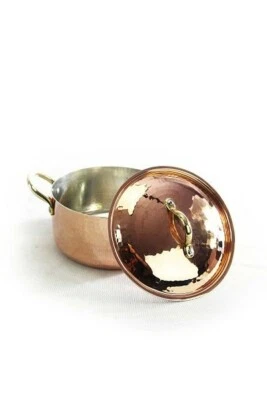 CopperGarden® Kupfertopf 16cm / 1,5 Liter mit Deckel - lebensmittelecht verzinnt - Bild 1 von 4