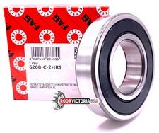 FAG 6208 2RS C3 DEEP GROOVE BALL BEARING, RUBBER SEALED 40x80x18mm.