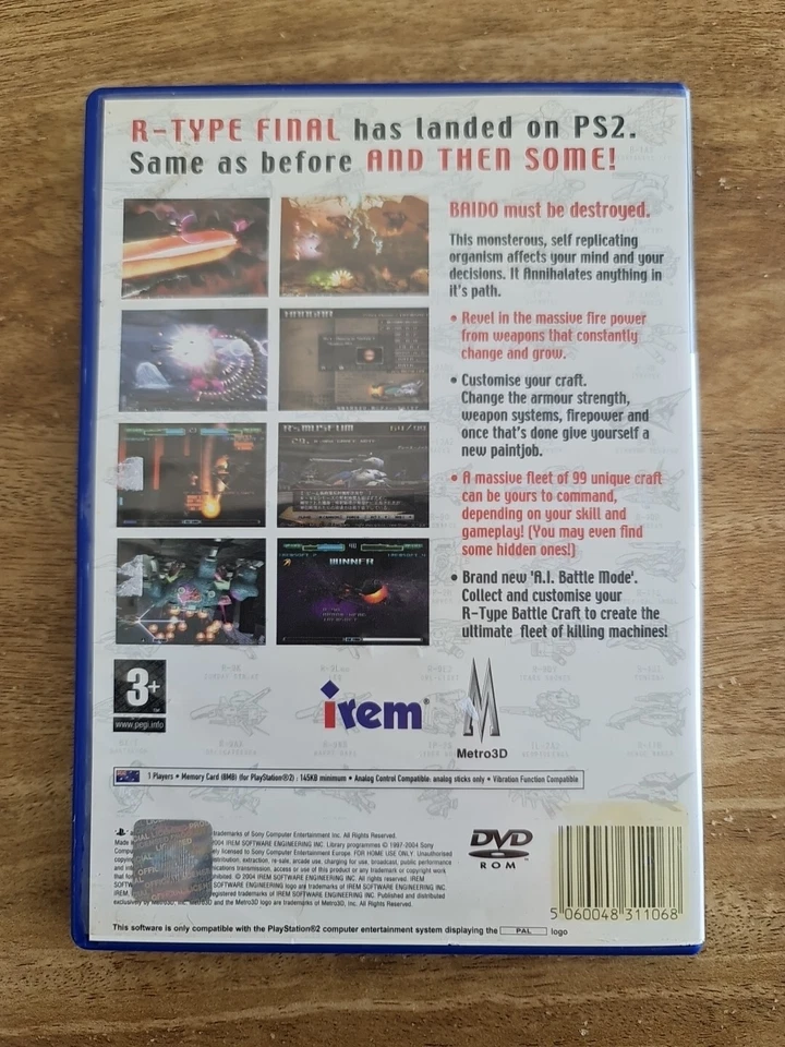R-Type Final - PlayStation 2 - *No Game No Manual Only Game Case!* - Image 2 of 3