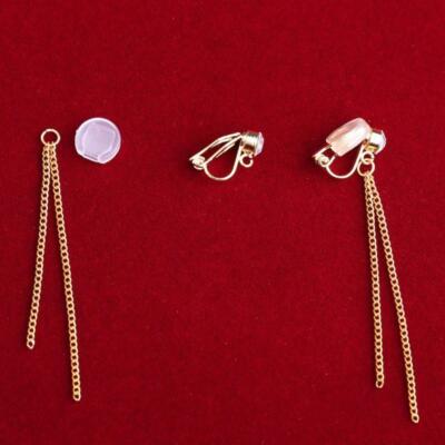 10Pcs Clip-on Earring Converter with Easy Open Loop No Pierce Ear Jewelry Making