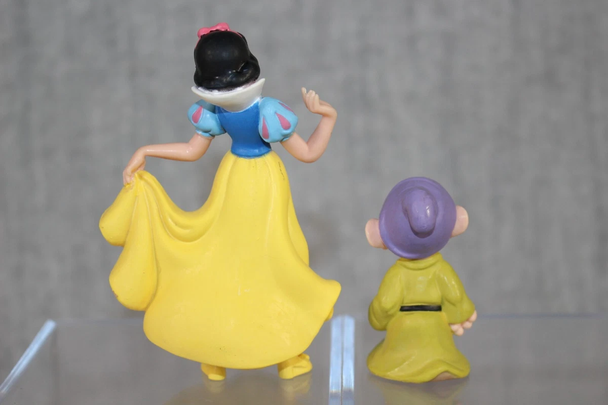 SNOW WHITE DISNEY Bullyland Handpainted PVC Figures Princess Dopey Germany 2000s