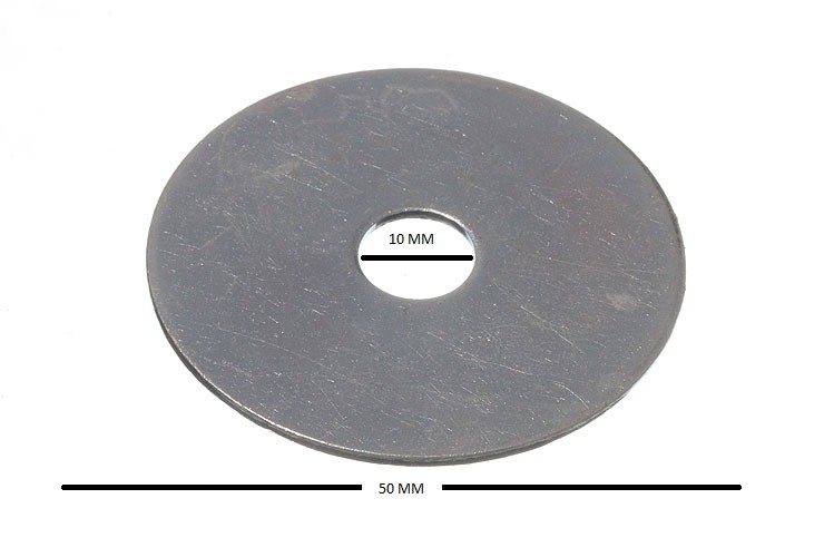 Rondelle Per Riparazione Parafango M12 X 50mm – Zincate Brillanti, Confezione Multipla (R.I.C.E)