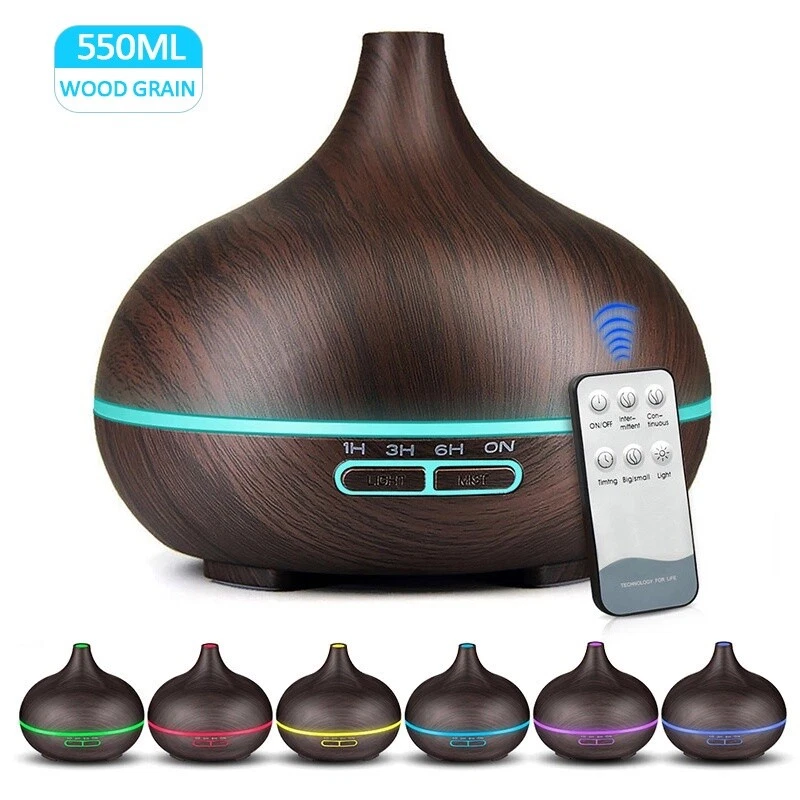 550ML Ultraschall Luftbefeuchter Aroma Diffuser Diffusor Humidifier 7 LED Licht - Bild 2 von 4