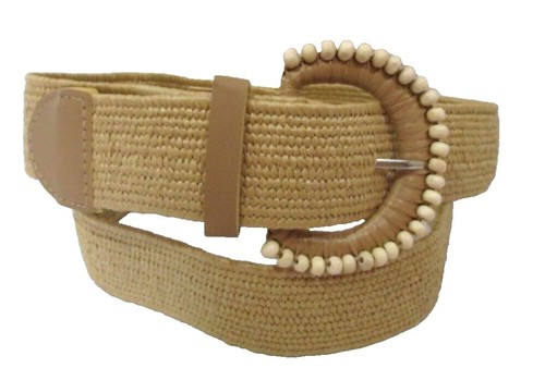 Treesje Embroidered Leather Belt with Beaded Sequin -size  display picture 1