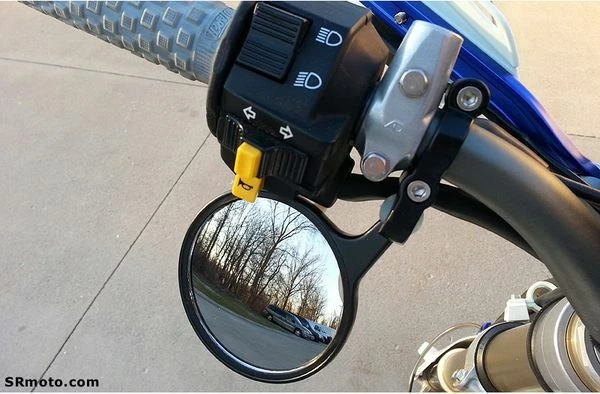 Black Handlebar Grips Bar End Mirrors For Honda CRF450R CRF450X CRF250R CRF230 - Изображение 2 из 4