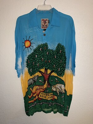 NEW MENS L LG MAMBO LOUD SHIRTS AUSTRALIAN BEER TREE MOMBASSA