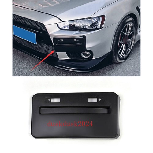 For Mitsubishi Lancer Evolution 0717 Black Bumper Tow Hook License