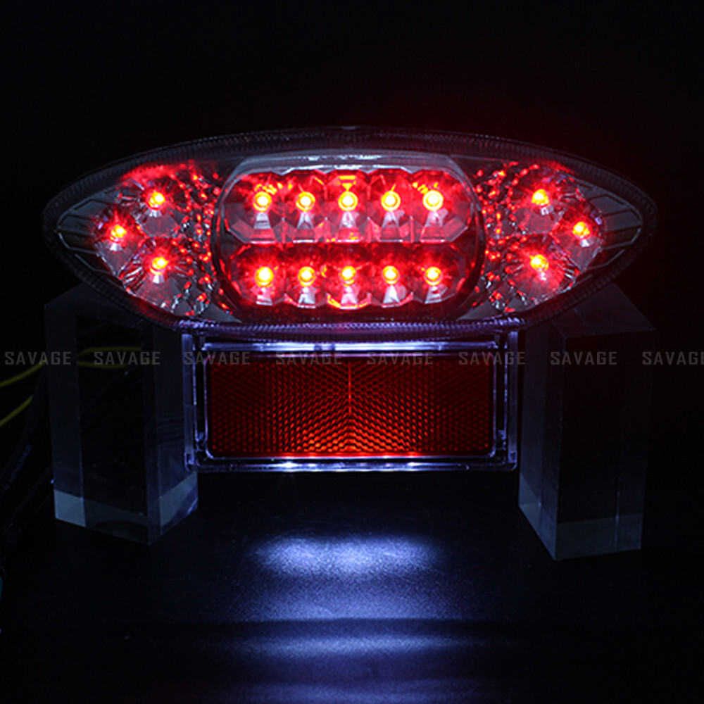 2006 Suzuki Hayabusa Gsx1300r Smoke LED Tail Light Brake Turn Signal Lamp For Suzuki GSX1300R Hayabusa 1999-2007 12V Smoke Lens Tail Lamp