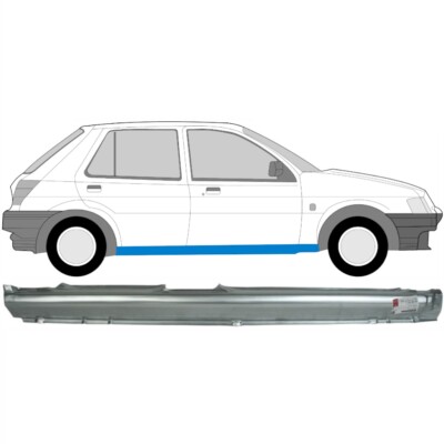 Für Ford Fiesta 1989-1997 5 Tür Voll Schweller Reparaturblech / Rechts