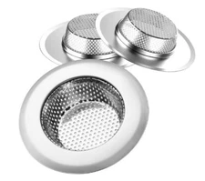 Helect 3-Pack Kitchen Sink Strainer Stainless Steel Drain Filter Fits 2.95” Hole