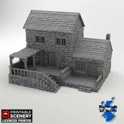 PRINTABLE SCENERY Stonestreet Bakers Scatter Terrain Tabletop Gaming DnD 3DPrint 32/28/20/15/10mm