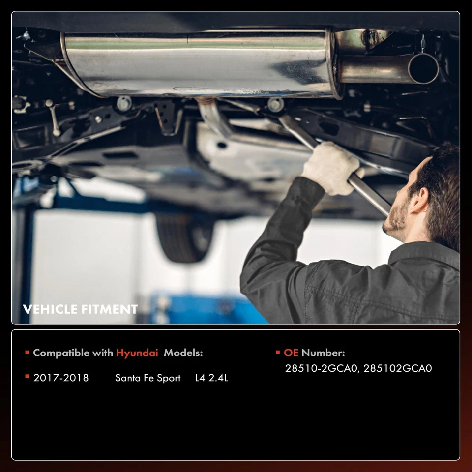 Convertidor catalítico colector delantero para Hyundai Santa Fe Sport 2017-2018 L4 2,4 L Foto 2 de 4