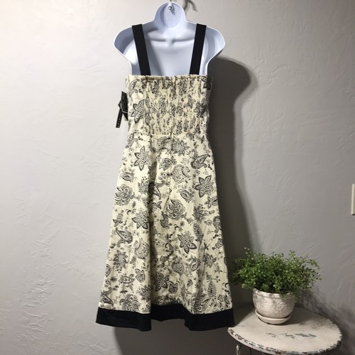 Madison Leigh Women Size 12 Cotton Square Neck Knee Length Dress Floral - Picture 6 of 11