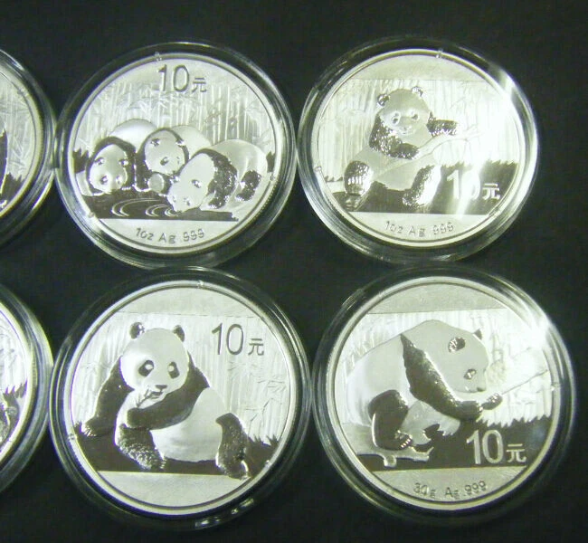 2009 2010 2011 2012 2013 2014 2015 2016 Chinese 1oz Silver Panda coin set - Image 3 of 4