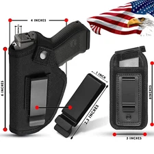 Tactical Ambidextrous Concealed Carry IWB OWB Gun Holster with Magazine Pouch