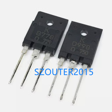5Pairs KTD998 KTB778 Mosfet Transistor 120V 10A 80W TO-3P Original NEW