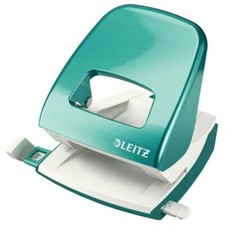 Image of Leitz Metal Hole Punch NeXXt WOW 30 Sheet Capacity Office Desk Stationery