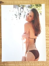 A PERFECT SWIM DAY.14" x 11" KODAK ROYAL PHOTO PRINT OF BEAUTIFUL GLAMOUR MODEL