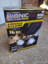 Bell + Howell Bionic Spotlight Duo Outdoor Motion Sensor Solar Powered Light