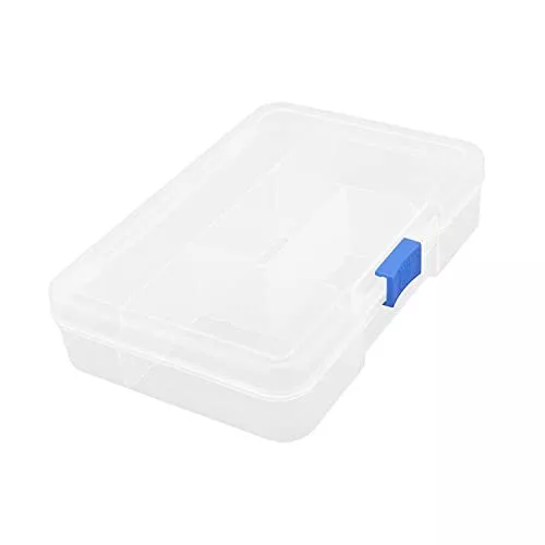 Component Storage Box 143x100x30mm Plastic Organizer Container PP Fixed 5 Gri...