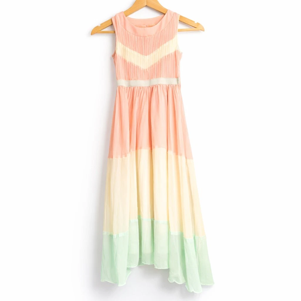 Rare Editions Girls 7 Formal Peach, Cream & Sage Dress Flower Girl Party Organza
Opens in a new wind