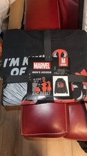 Marvel Deadpool men's hoodie medium "I'm kinda a big deal" brand new