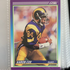 Score 1990 Aaron Cox #533 Los Angeles Rams NFL Football Base Set Trading Card