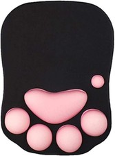 Mouse Pad Cute Soft Cat Paw Pads Wrist Rest Support 10.7L x 7.8W inches