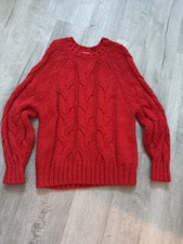 Red Purple Chunky Sweater Love, Whit by Whitney Port MSRP #275.00