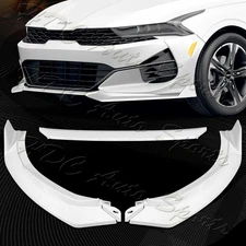 For 2021-2024 Kia K5 GT-Line STP-Style Painted White Front Bumper Spoiler Lip