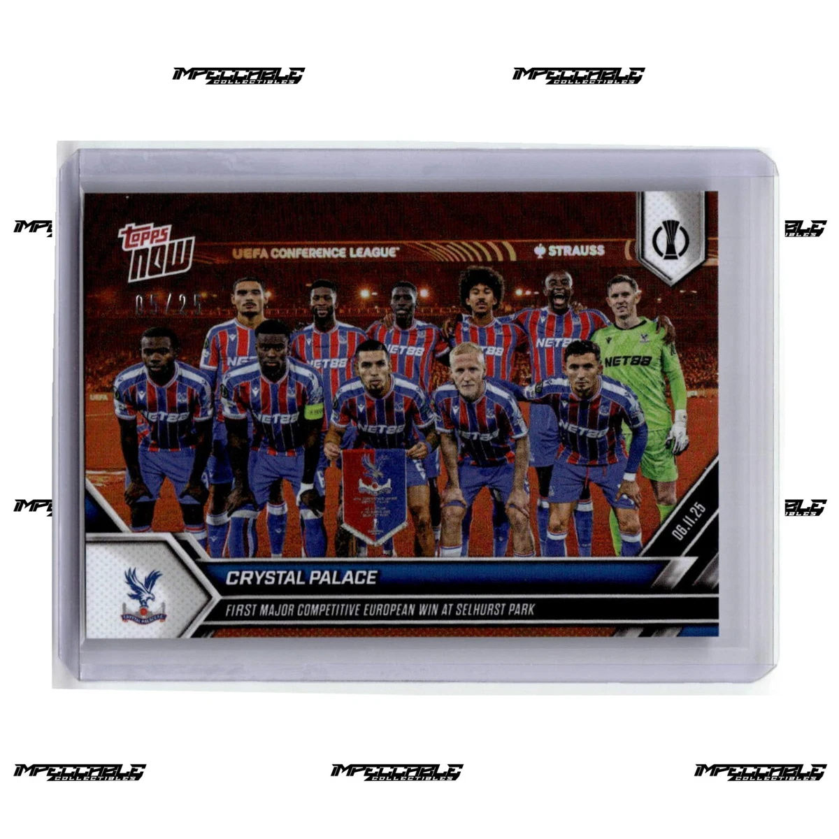 2024 ISMAILA SARR 06/25 TOPPS CHROME UEFA EUROPA LEAGUE ORANGE