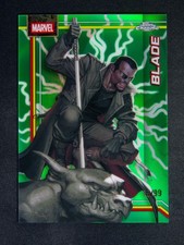 2026 Topps Chrome Marvel Comics Blade #17 Storm's Green Lightning Refractor /99