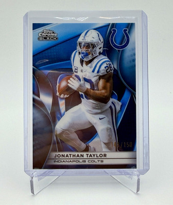 Topps 2025 Topps Chrome Black Jonathan Taylor #45 Colts Serial Numbered /150