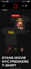 EMINEM STANS MOVIE PREMIERE SHIRT SLIM SHADY RARE 2025 SIZE MEDIUM