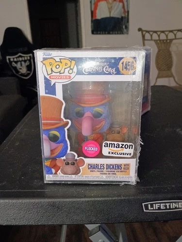 Funko The Muppet Christmas Carol Charles Dickens Flocked Amazon Vinyl Figure