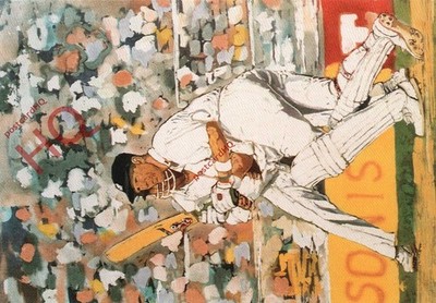 Ansichtskarte::Rosie Robinson, Alec Stewart, Cricket