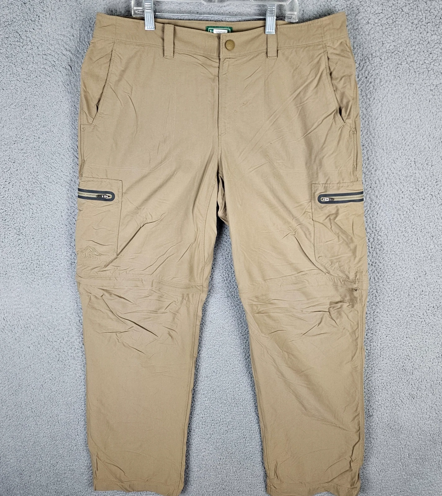 L.L. Bean Cresta Hiking Pants Men 36x32 Convertible Stretch Cargo Outdoor 290782