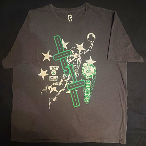 NBA Boston Celtics Champions Graphic T-Shirt, Black, Size L Officially Licensed