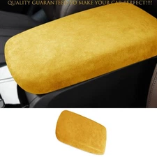 For BMW X3 G01 X4 G02 2018-24 Yellow Suede Middle Console Armrest Box Cover Trim