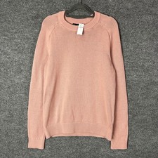 NEW Gap Sweater Mens Small Pink New Crewneck Cotton Knit
