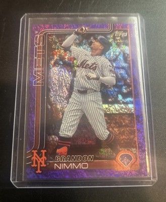 2025 Topps Series 2 Brandon Nimmo Purple Shimmer #/250 #331 Mets