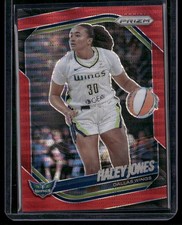 2025 Panini Prizm WNBA #43 Haley Jones Red Pulsar Prizms #/299