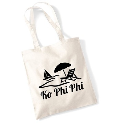 Jutebeutel Ko Phi Phi Inselmotiv Thailand Geschenkidee Ko Phi Phi Geschenk Präse