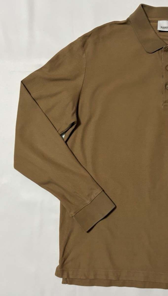 BURBERRY Polo Shirt Long Sleeve Large L | eBay