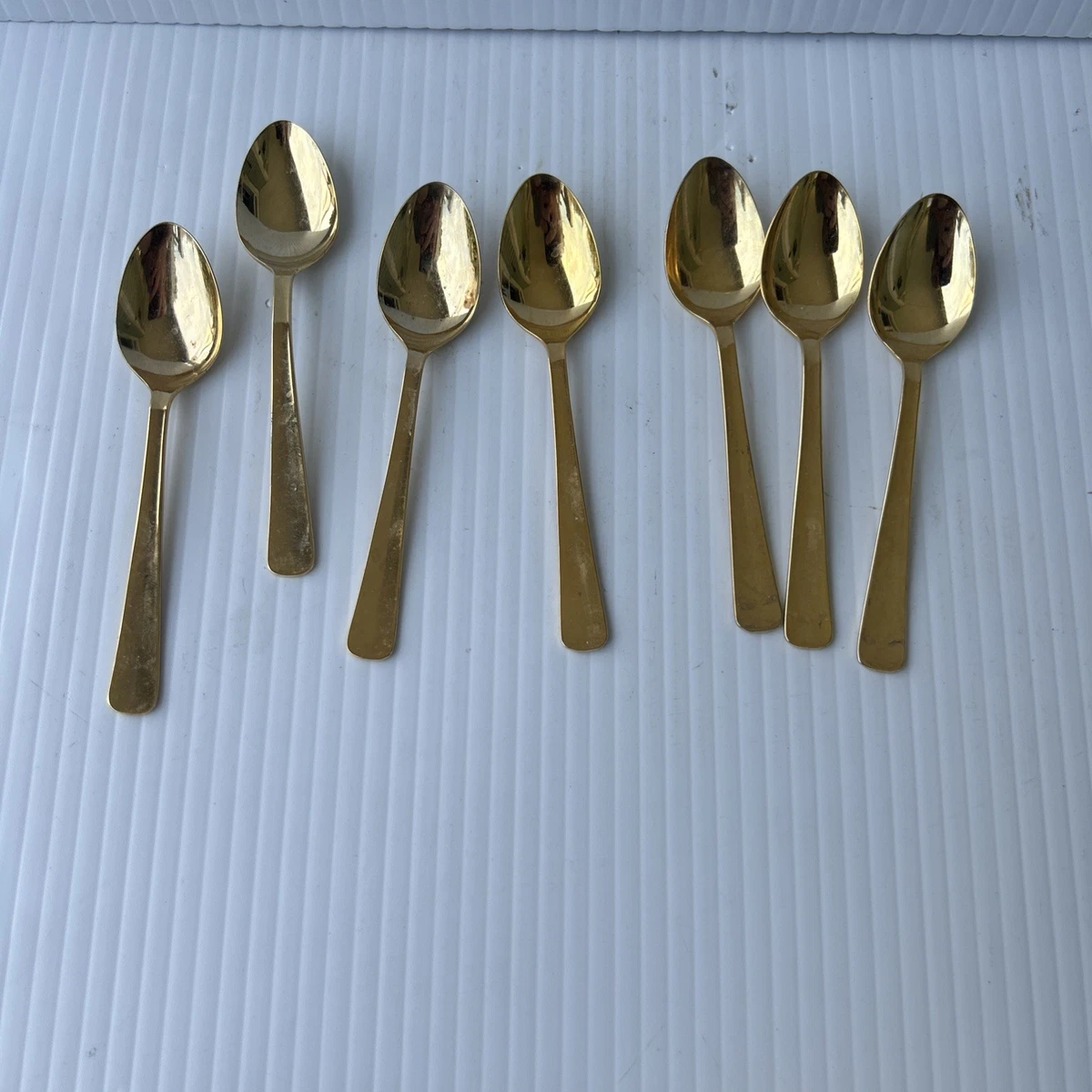 Gold Demitasse Spoons In Collectible Flatware & Silverware for