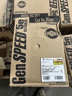 Genspeed 5350 | Premium CAT5E Cable, 24 AWG, 1000 ft